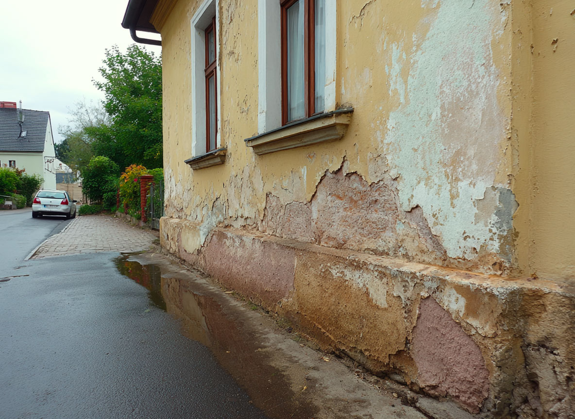 sanace zdiva injektáží stav před