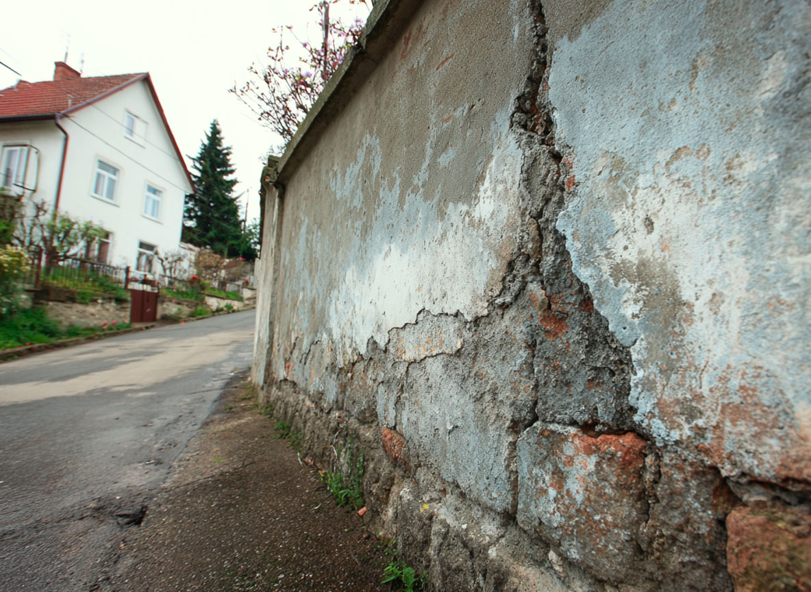 Sanace zdiva injektáží stav před